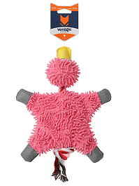 Игрушка мягкая  для собак Утка, розовая, 28 х 17 см