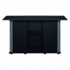 Подставка Алю-Декор+дверцы 150*50*73 прямая, цвет черный