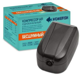 Компрессор Homefish  601 одноканальный для аквариума 40-250л