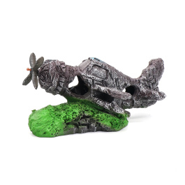 Aquanimal Грот "Затонувший самолет" 17.5х10х9 см