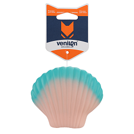 Игрушка для собак из латекса Ракушка розово-синяя,  9 х 7.5 см