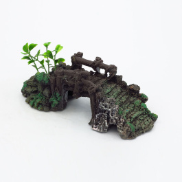 Aquanimal Грот "Заброшенный мост" 16x8x7 см