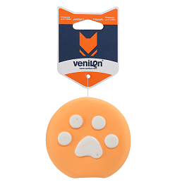 Игрушка для собак из латекса Отпечаток лапы, оранжевый