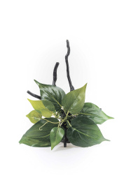 Грот Коряга с растениями 23*17*15см  Decor 208