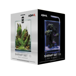 Аквариум Shrimp Set SMART LED D/N  10 / 10 л, куб, белый Аквариум Shrimp Set SMART LED D/N  10 / 10 л, куб, белый